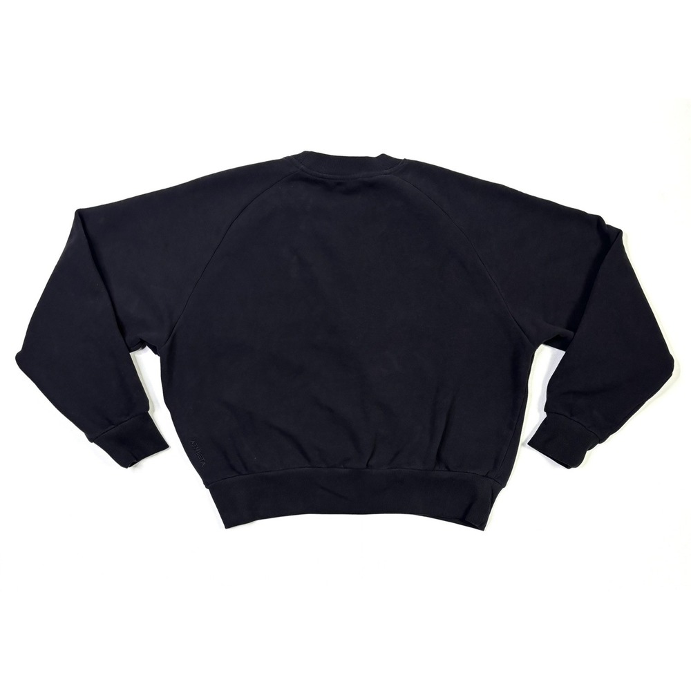 Athleta Sweatshirt Women's Small Power of She Black Crewneck Pullover - Picture 9 of 10